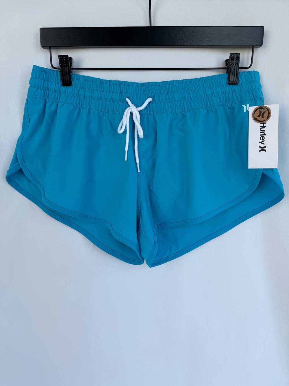 Hurley Phantom Board Shorts Women’s Medium Turquoise Blue 2.5” Swim NWT